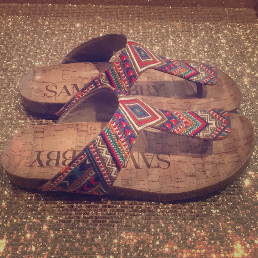Sam & Libby Aztec sandals sz 8 EUC 💞 boho